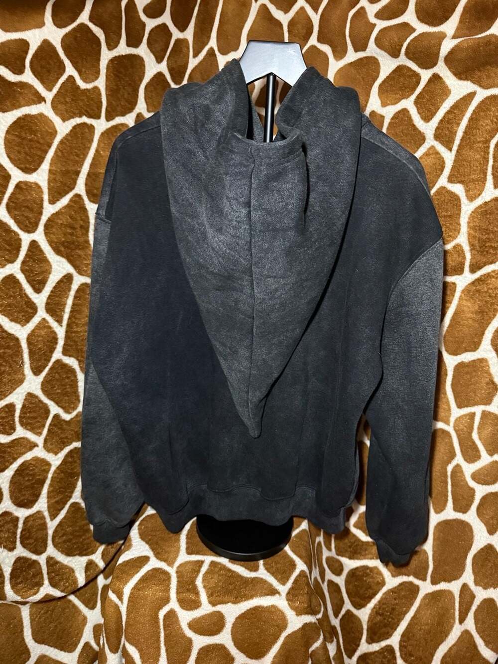 Ghost Supply Ghost Gang Pointed Hood Hoodie Washed Black Size S - Picture 3 of 5